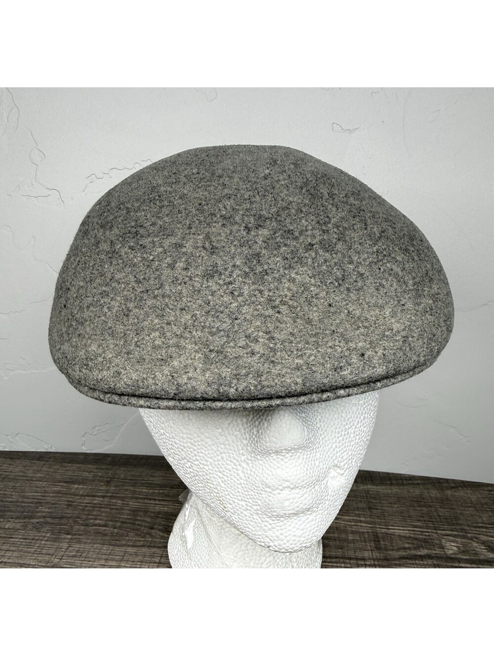 Vintage Bollman 100% Wool Gray Ivy Flat Cap Newsboy Hat XL USA Golf Old Money